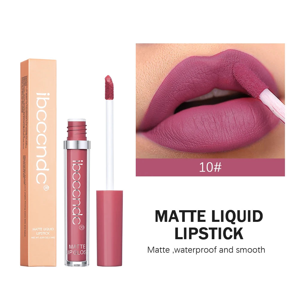 ibcccndc 12-Color Matte Velvet Liquid Lipstick | 12Hr Wear Matte Liquid Lipstick Oasis Select 10