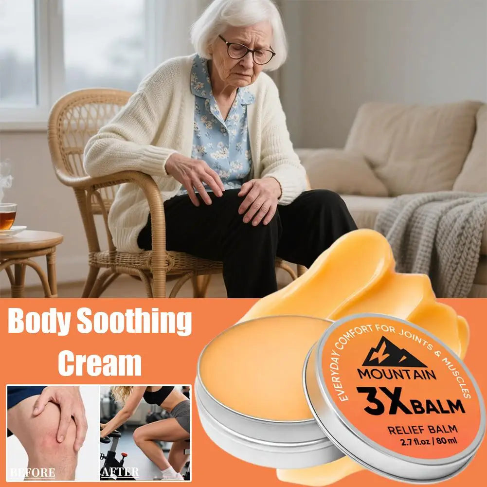 Mountain 3X Soothing Balm – Organic Arnica & Camphor Cream Soothing Body Balm Oasis Select