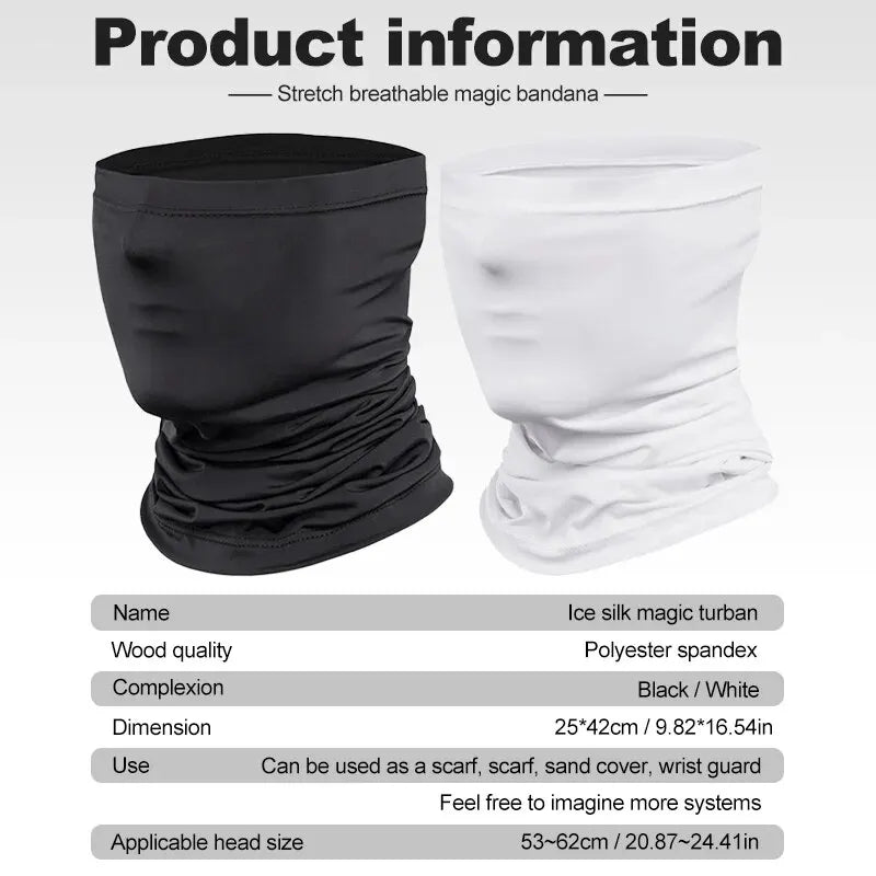 Cycling Face Mask Absorb Sweat Breathable Fishing Training Sport UV Face Scarf Neck Gaiter Summer Face Bandana Oasis Select