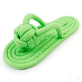 Fun Dog Bite Toy Slipper Strap Toys for Small Large Dog Pets Teeth Training Teeth Grinding Toys Interactive Dog Toys Oasis Select green