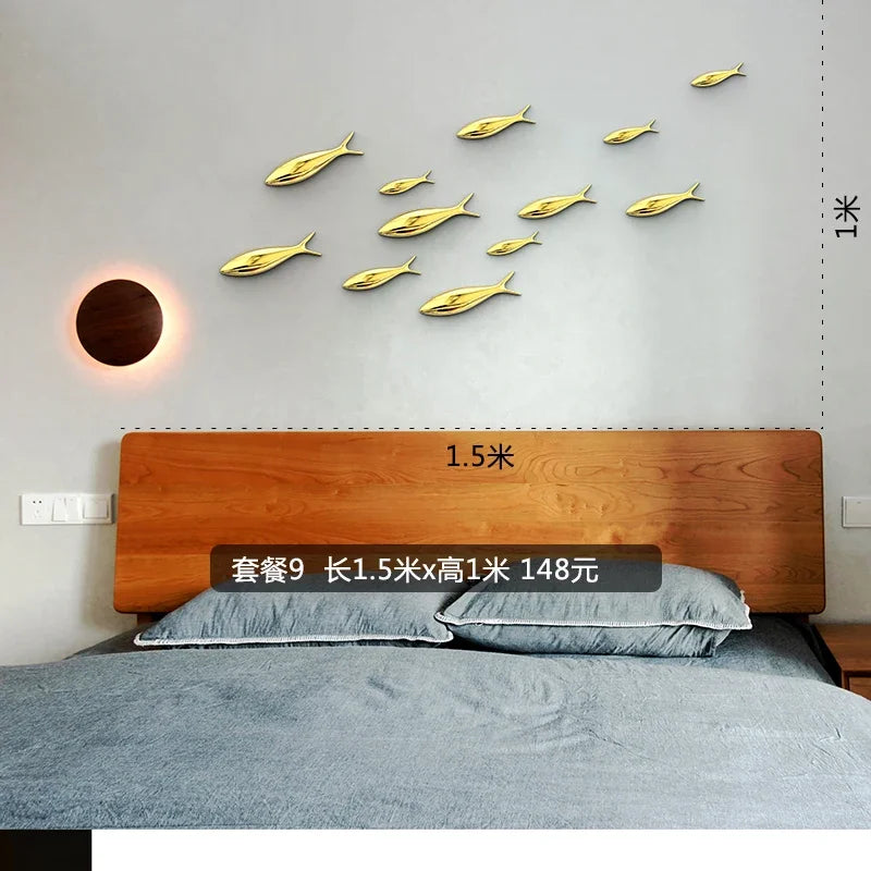 Living Room Wall Decoration TV Sofa Background Wall Pendant Decoration Relief Wall Decoration Fish Room Decor Oasis Select Package 6