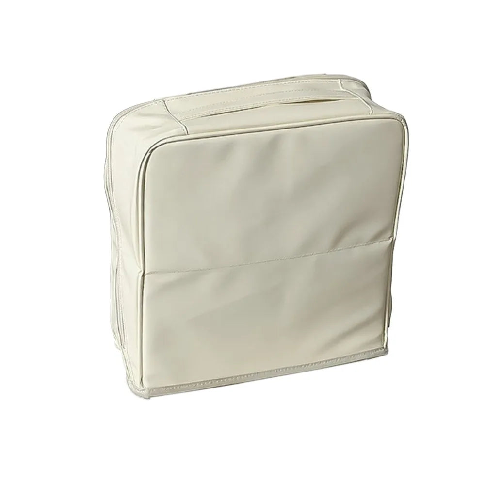 Vertical PU Makeup Bag – Large Capacity Travel Toiletry Organizer