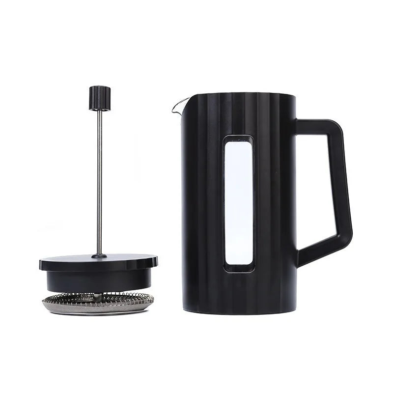 1000ML/ 600ML French Press Coffee Maker High Borosilicate Glass House Coffee Brewer Milk Foam Frother Barista Tea Maker Oasis Select