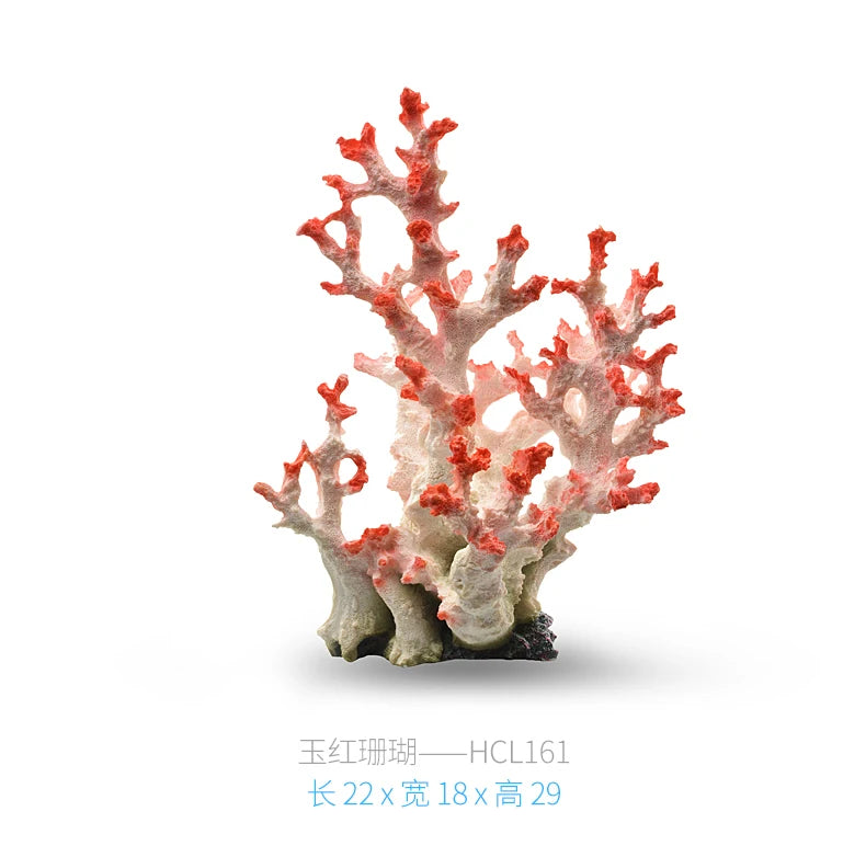Betta Fishbowl Ornaments Large Coral Reef Stone Island Pet Artificial Aquarium Terrarium Resin Hideout Aquario Plant Accesories Oasis Select Style 14