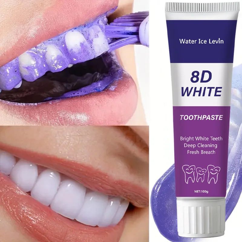 Purple Teeth Whitening Toothpaste – Apatite, Sulfate-Free, 100g Whitening Toothpaste Oasis Select
