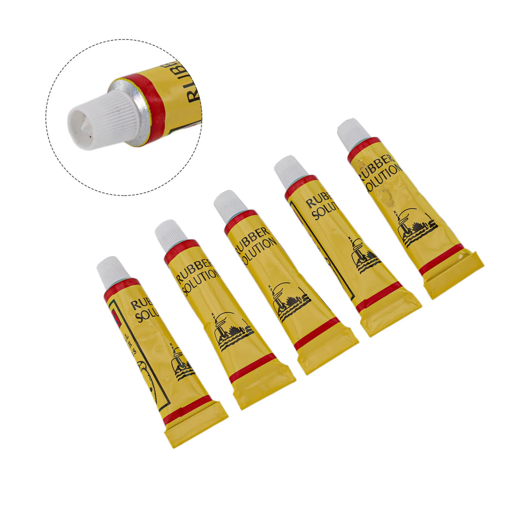 5Pcs Tire Repair Glue For Bicycle Motorcycle Tires Tube Patching Glue Cement Adhesive Puncture Tire Repair Tools Cycling Car Oasis Select