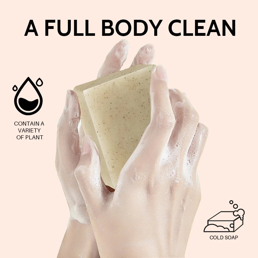 Frosted Scrub Soap – Rose, Tea Tree, Lavender & Coconut Oil Handmade Scrub Soap Oasis Select