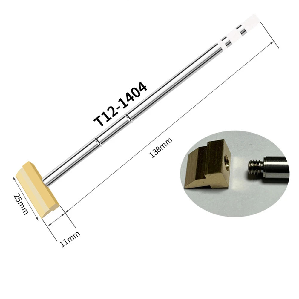 T12 Spade Soldering Iron Tip For FX-951 For FX-950 For FM-203 Soldering Stations Electric Soldering Iron Tips Welding Tools Oasis Select T12-1404
