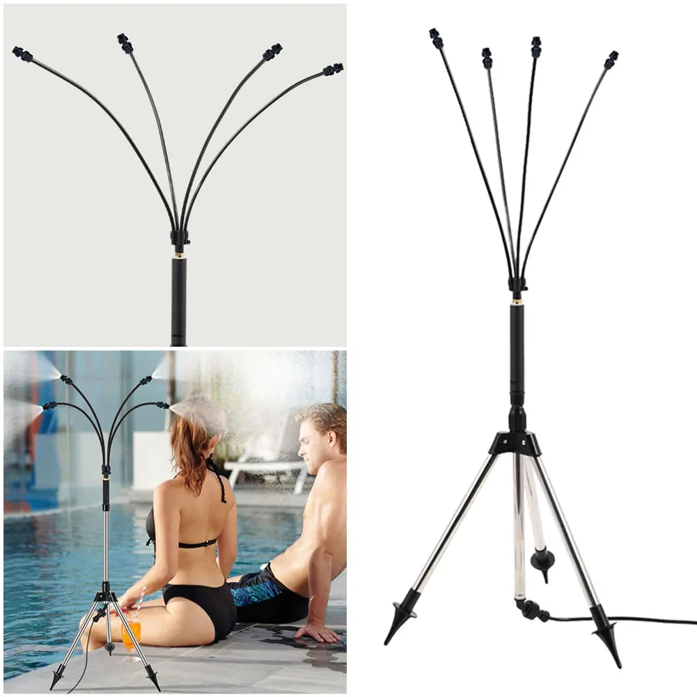 Patio Watering Mister Adjustable Lawn Misting System Garden Sprayer Standing Misting Cooling System for Pool Kids Water Playing Oasis Select