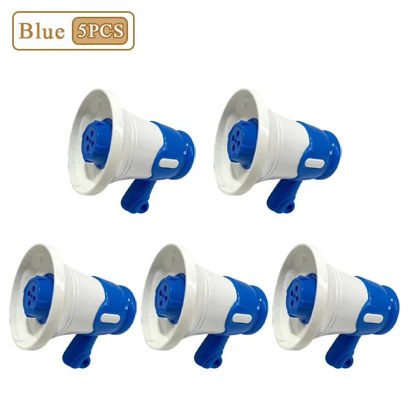 1- Durable Portable Mini Megaphone Clear Voice Broadcast Device Oasis Select Blue-5PCS