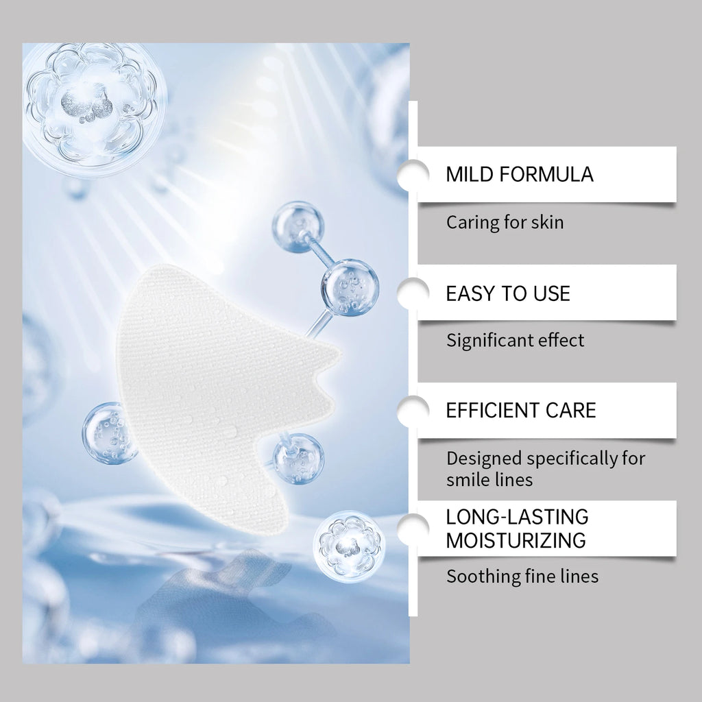 Smile Lines Patch Nasolabial Folds Patches Anti-Smile Line Lifting Firming Facial Skin Fade Fine Lines Marionette Lines Hydratin Oasis Select