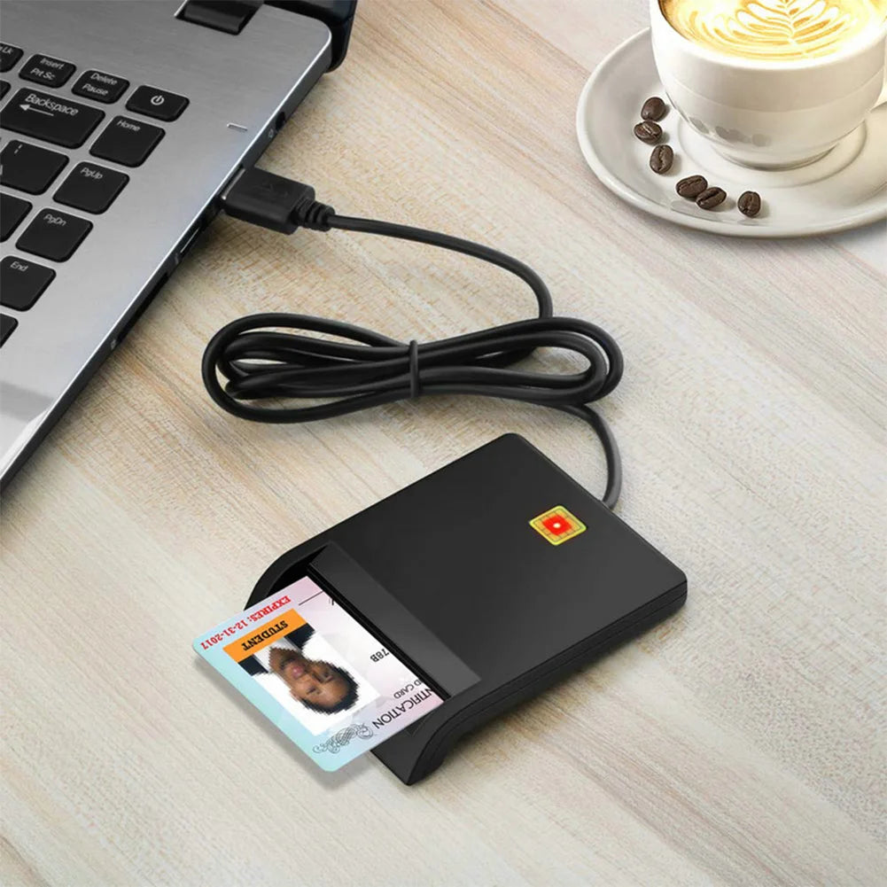 USB Smart Card Reader – CAC, SIM, IC, ID & ATM Chip Cards