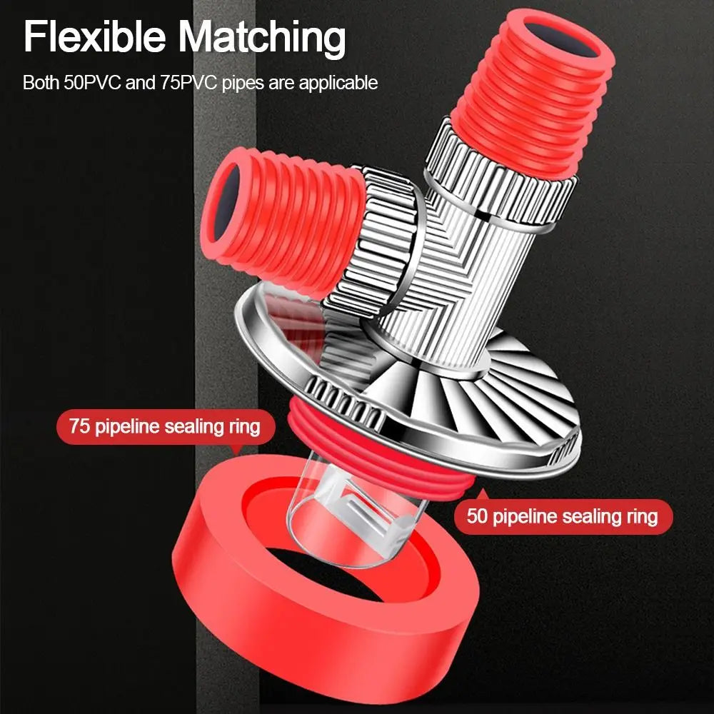 Anti Odor Sink Drain Pipe Adapter Sealing Ring Multifunctional Kitchen Basin Sewer Branch Drainage Water Pipe Joint Oasis Select