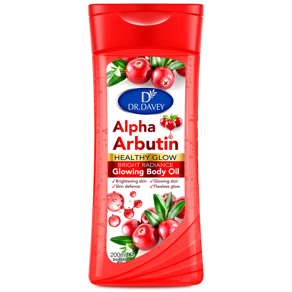 DR.DAVEY Alpha Arbutin Body Oil 200ml – Brightening Moisturizer