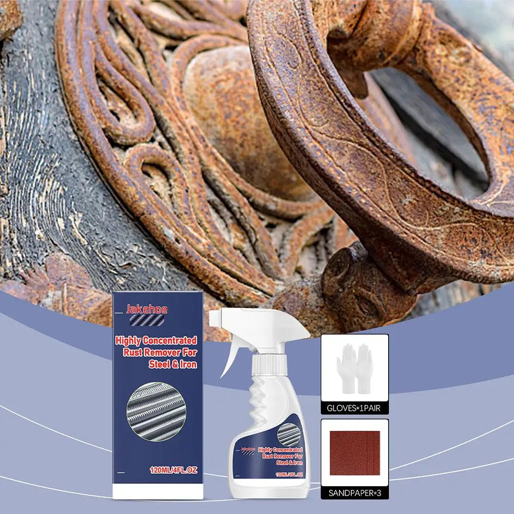 120ML Rust Remover For Stainless Steel Rust Remover Dissolver Fast Rust Removal Powerful Metal Rust Remover Car Maintenance Oasis Select