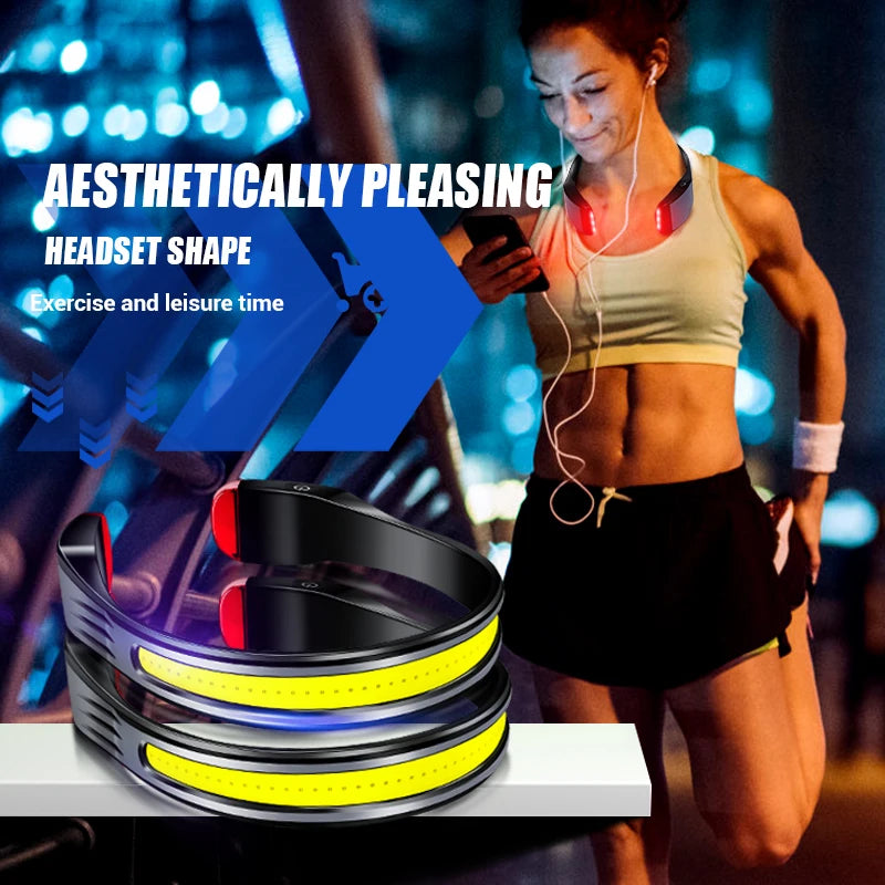 POCKETMAN COB LED Headlamp – USB Rechargeable & Waterproof
