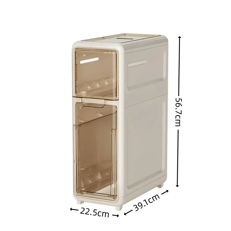 Multi-functional Crack Locker, Clothing Sundries, Drawer Type Storage Cabinet, Bathroom Gap, Layered Storage Cabinet Oasis Select B-second floor