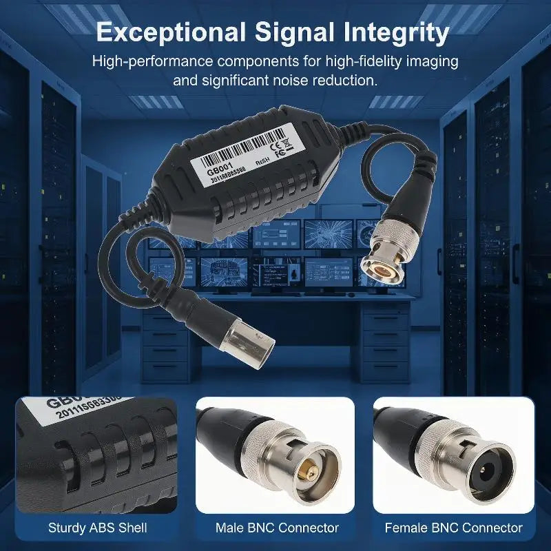 GB001 HD CCTV Video For Surveillance Camera Filter AHD Ground Loop Isolator Anti-interference Device Video Transmission Oasis Select