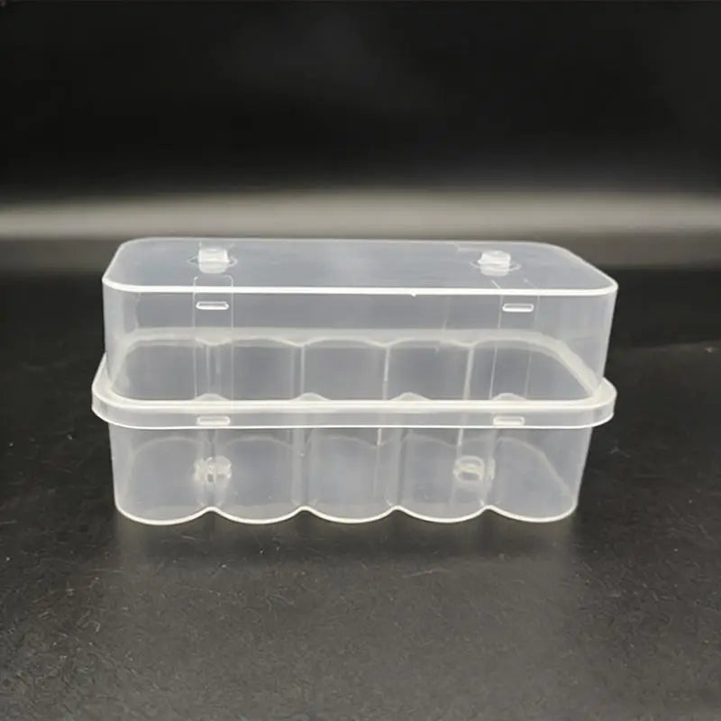 SUSU 20mL 10-Slot Vial Storage Case Plastic Clear Microtube Storage Box Stackable Freezer Tube Box Refrigerator Organizer Oasis Select