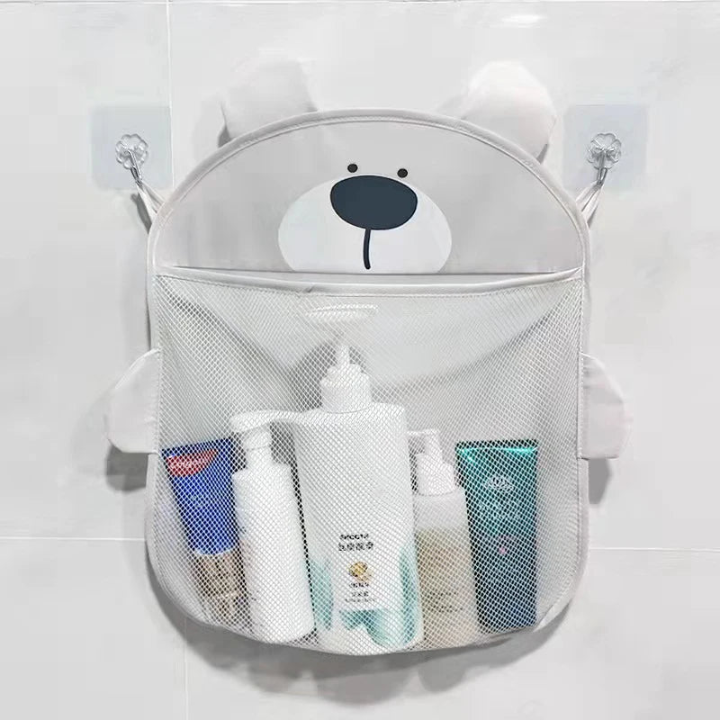 Mother Kids Baby Bath Toys Storage Bag Strong Suction Cups Bath Game Bag Bathroom Organizer Water Toys Storage Net Bag Baby Item Oasis Select