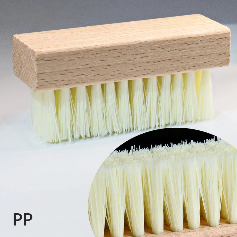 1/4 PCS Shoe Brush Set – Nylon, PP, Bristle & Horsehair for Sneakers, Leather, Suede & Boots, Without Scratching Oasis Select PP-1pc