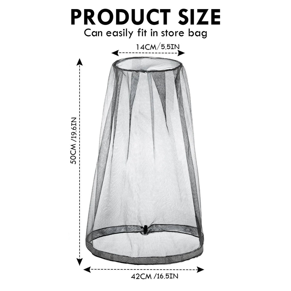 Outdoor Fishing Anti Mosquito Insect Garden Beekeeping Hat Camping Bug Mesh Head Net Face Protector Hats Fishing Nets Oasis Select