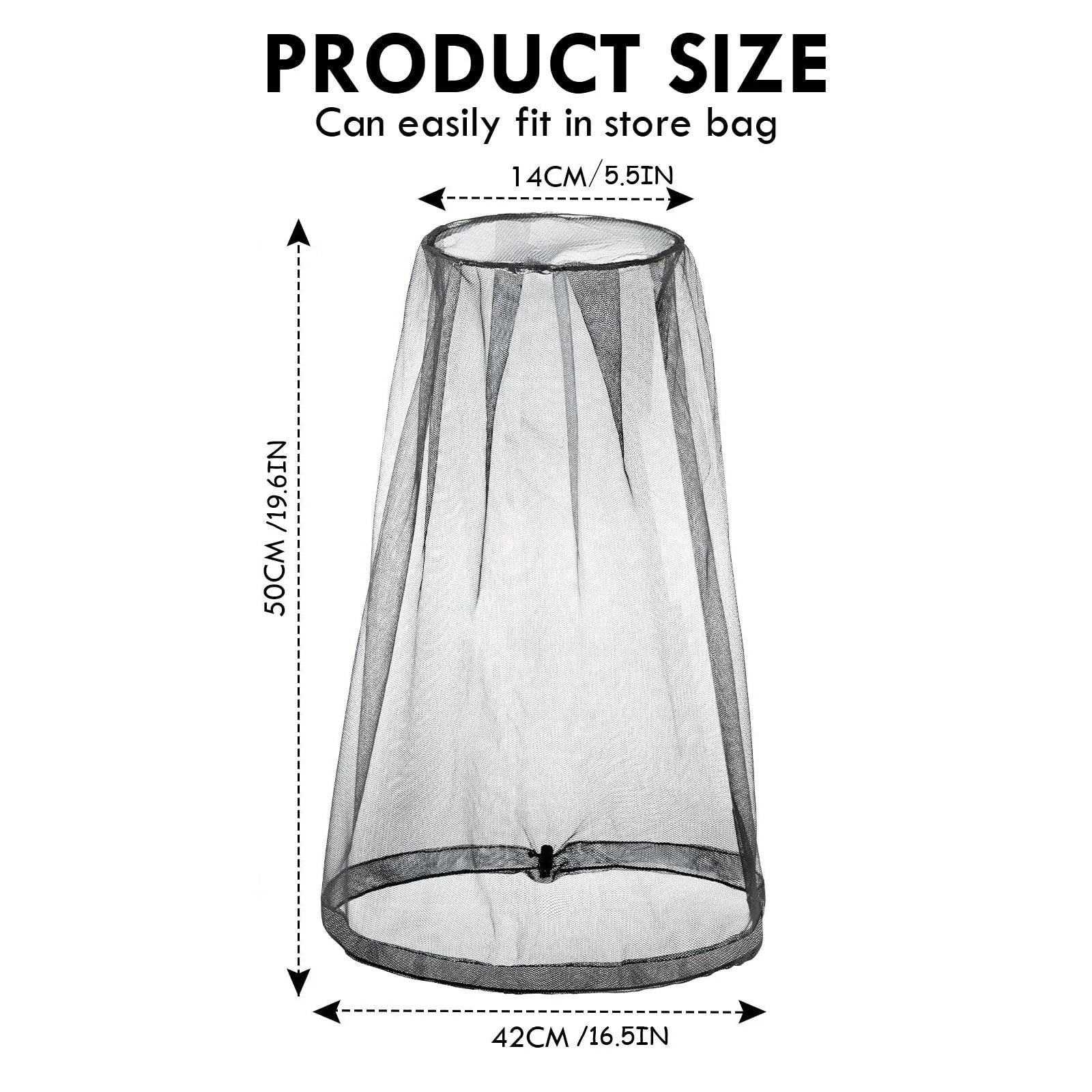 Outdoor Fishing Anti Mosquito Insect Garden Beekeeping Hat Camping Bug Mesh Head Net Face Protector Hats Fishing Nets Oasis Select