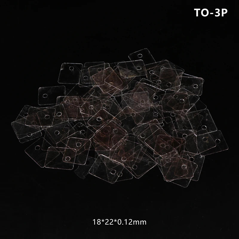 New Sale 100PCS TO-220 Mica Insulation Pad Heat Insulation To-220 Insulation Pads Silicone Mica Sheet Insulation Oasis Select TO-3P