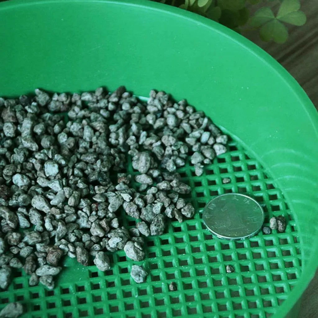 Plastic Garden Sieve Home Garden Tool Fine Mesh Soil Sieve Mining Sand Sifter Potting Sieve for Plant Soil Stone Sifting Oasis Select