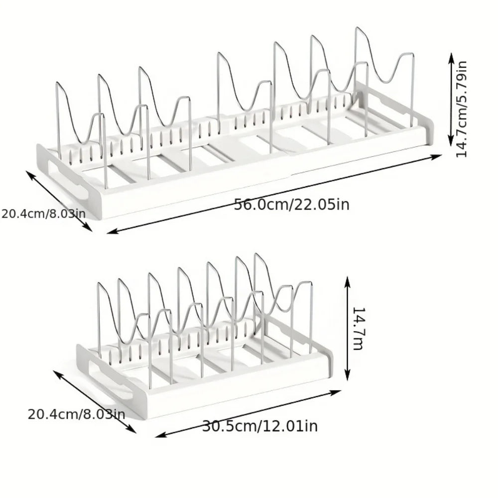 Kitchen utensil artifact pot storage rack Foldable kitchen utensil storage rack Kitchen pot lid storage rack Oasis Select