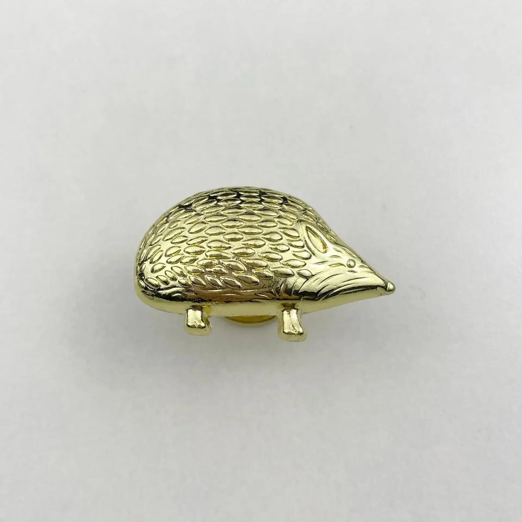 10PC Cute Hedgehog Drawer Knobs Furniture Handle Single Hole Cabinet Door Handle Kitchen Cabinet Wardrobe Handle Oasis Select golden 10PC