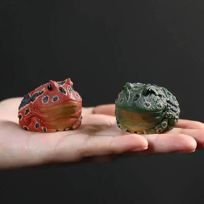 Zisha Tea Pet Golden Toad Wealth-attracting Tea Play Toad Tea Tray Frog Ornament Tea Play Accessories Oasis Select