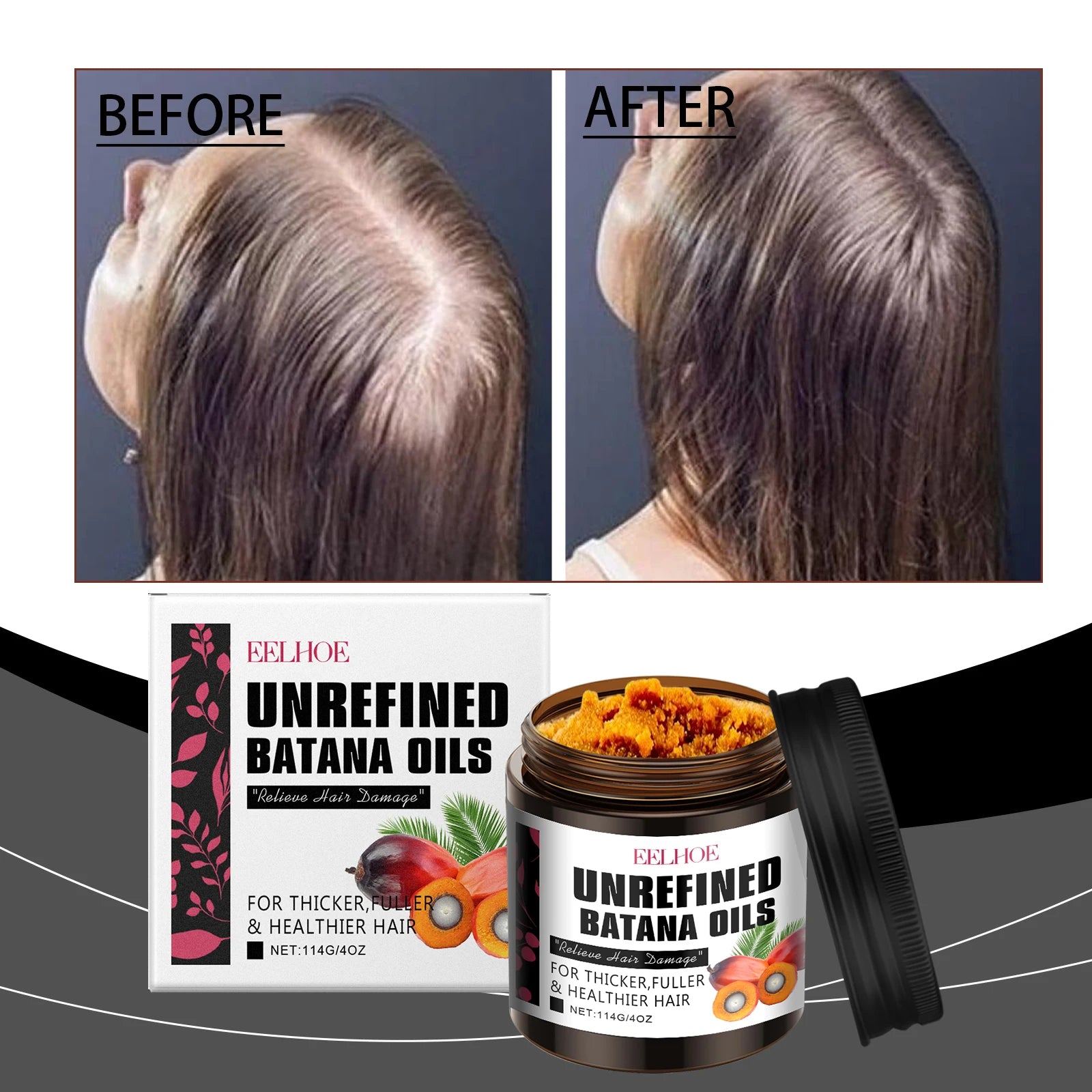 2pcs/set Batana Hair Conditioner and Hair Care Spray Kit Deep Repair for Dry Damaged Hair Frizz Hair Growth For Women For Men Oasis Select