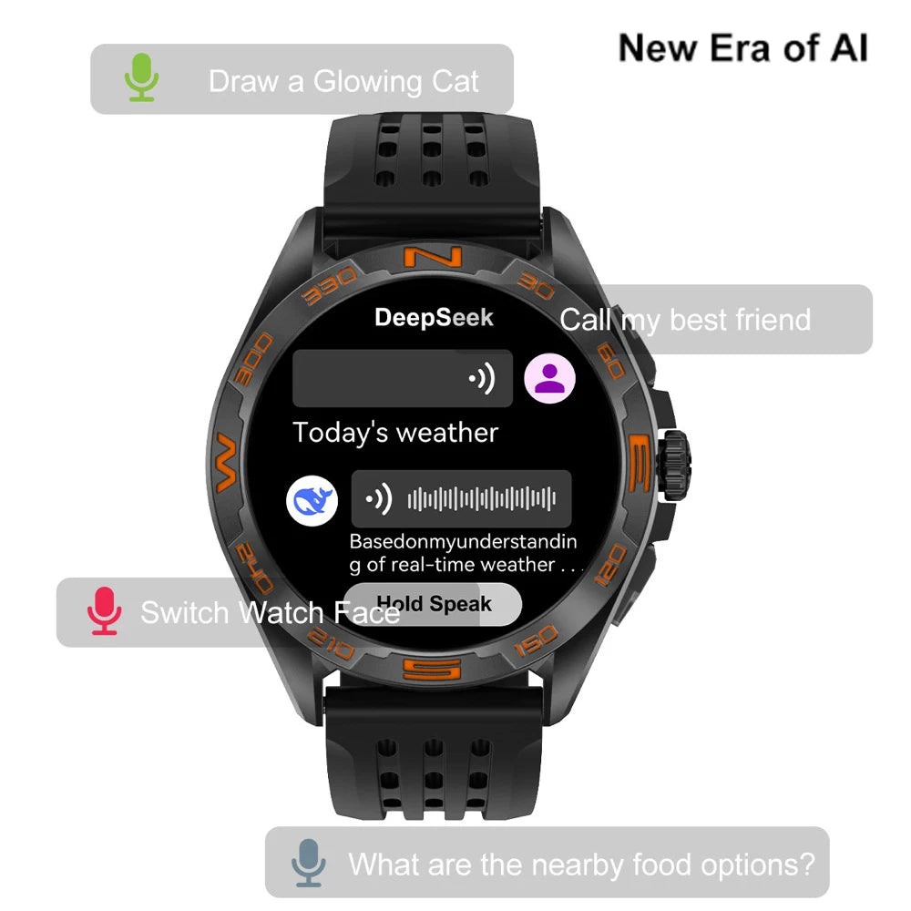 BT Call APP Download Smartwatch 4GB Memory Map Local Music Playback Sound Recording Smart Watch Men Women Sports Health Monitor Oasis Select