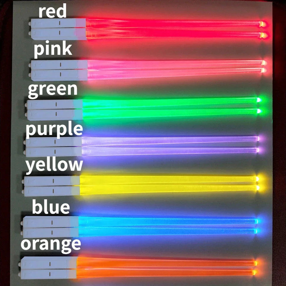Chop Sabers Lights Up Lightsaber Chopsticks Luminous Chopsticks Night Tableware Multi-Color Chopsticks Oasis Select purple 1pair
