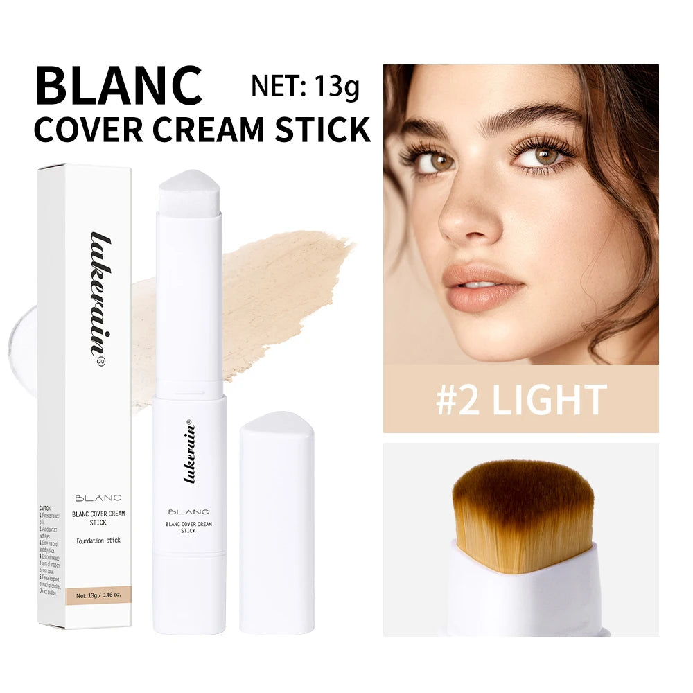 2-in-1 Color-Changing Foundation Stick Liquid Lightweight Moisturizing Brightening Foundation Color Changing For All Skin Types Oasis Select 2light