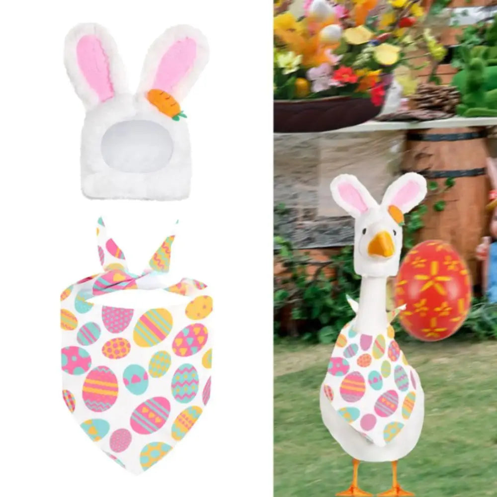 Easter Porch Goose Outfit Set | Cute Garden Decoration Goose Outfit Set Oasis Select