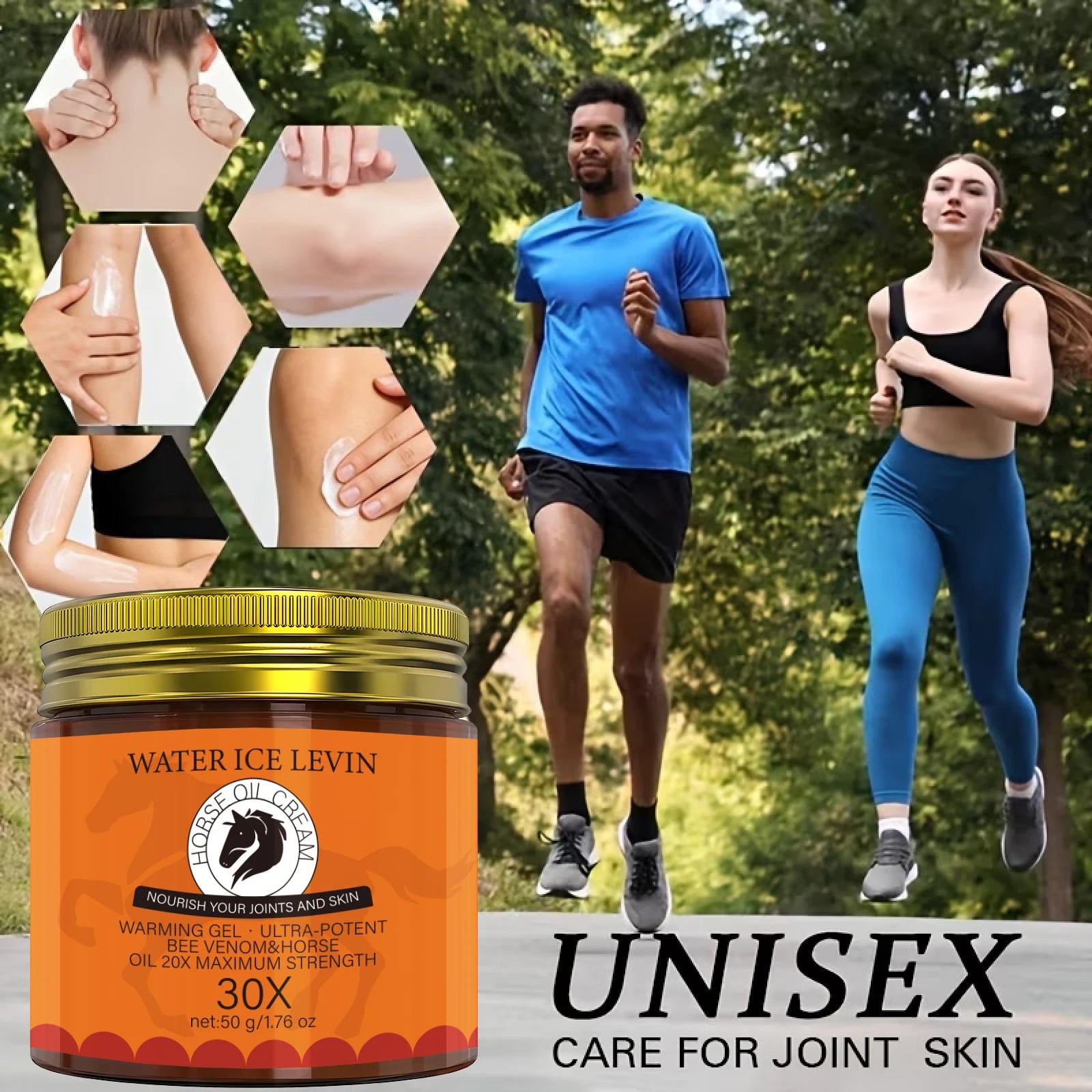 Warming Horse Oil Cream Infused Bee Venom & Rosemary, Nourish Skin & Joints Oasis Select