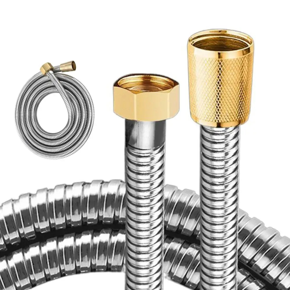 Universal Stainless Steel Shower Hose Reinforced Explosion-proof Extension Tube Leakproof 1.5/2m Replacement Hose Bathroom Oasis Select