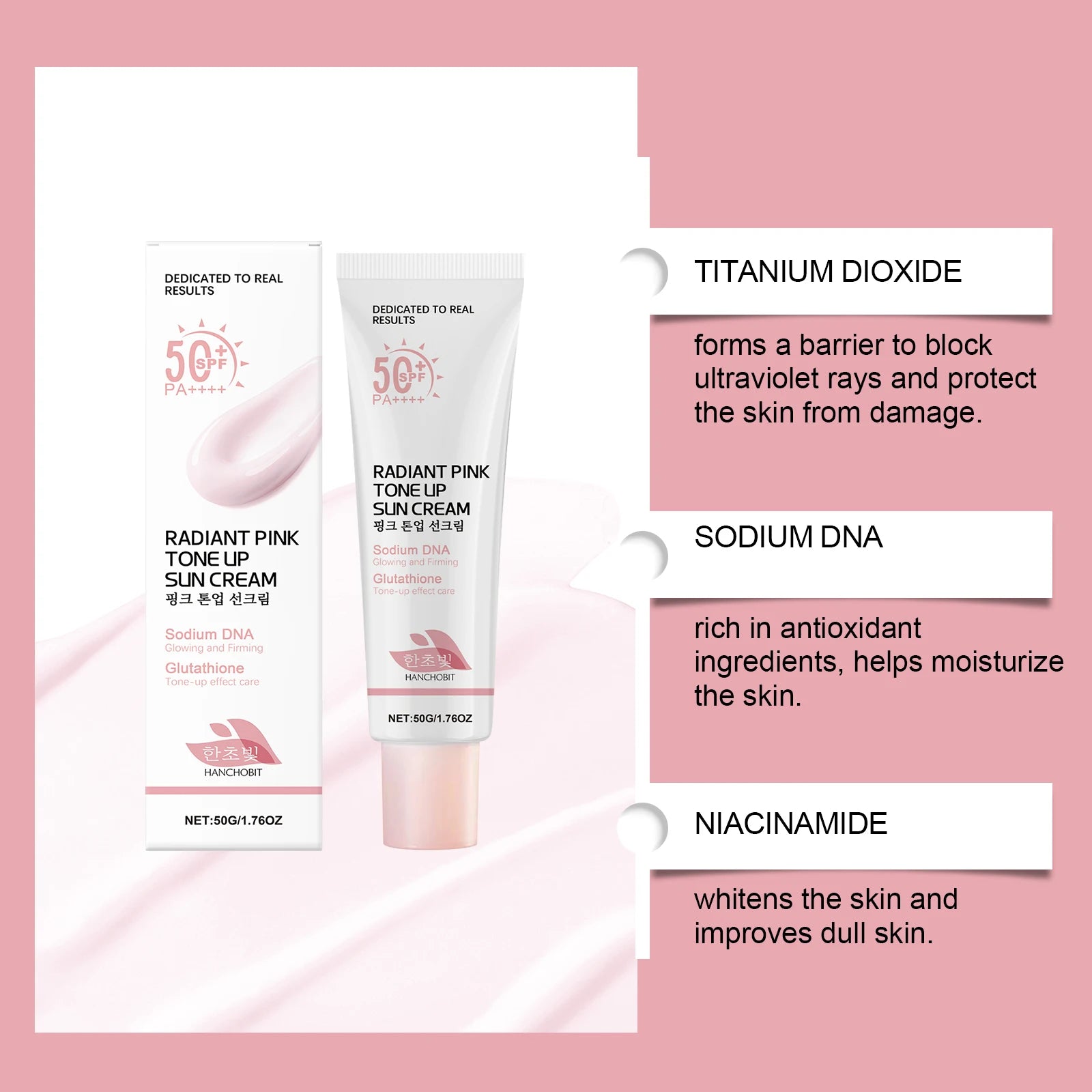 Hanchobit Brightening UV Moisturizing Face Cream 50g UV Moisturizing Cream Oasis Select