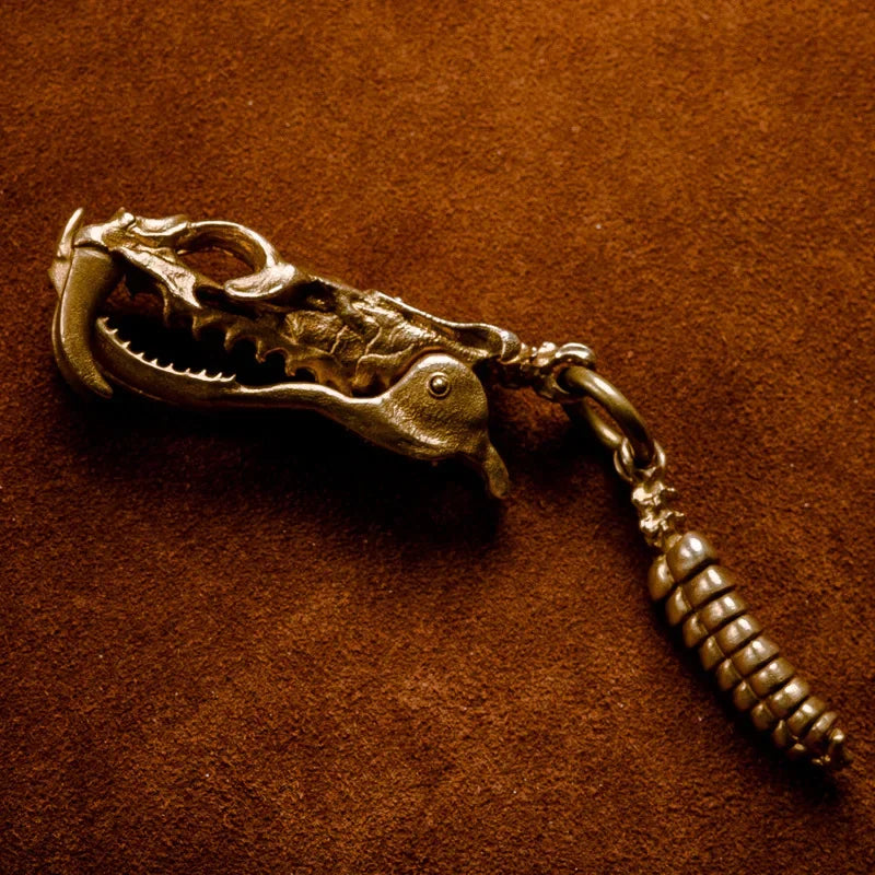 Copper Sidewinder Snake Tail Keychain Retro Pendant Bag Hanging Gift Fashion Accessories Necklace Pendant Oasis Select Sidewinder