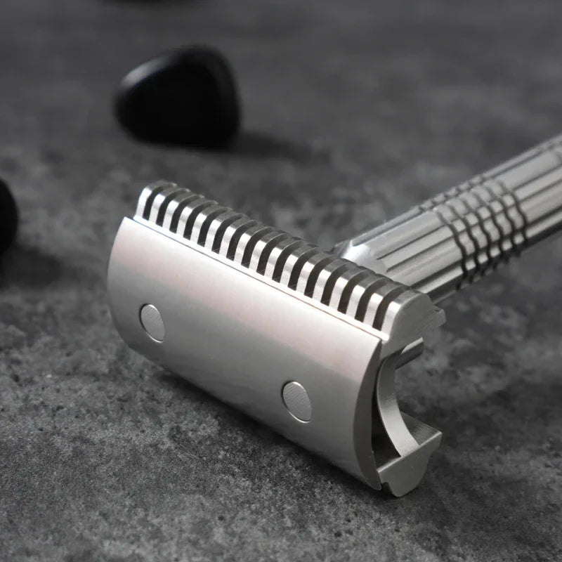 2026 New Arrival！YAQI Raw Color Version Bohemia 316 Stainless Steel Adjustable Baseplate Men Safety Razor Oasis Select