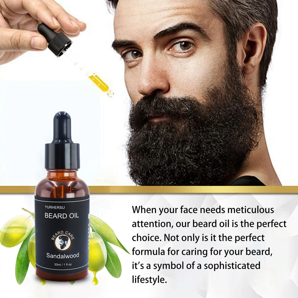YURHERSU Beard Growth Oil – Soft, Thick & Smooth 30ml Beard Growth Oil Oasis Select