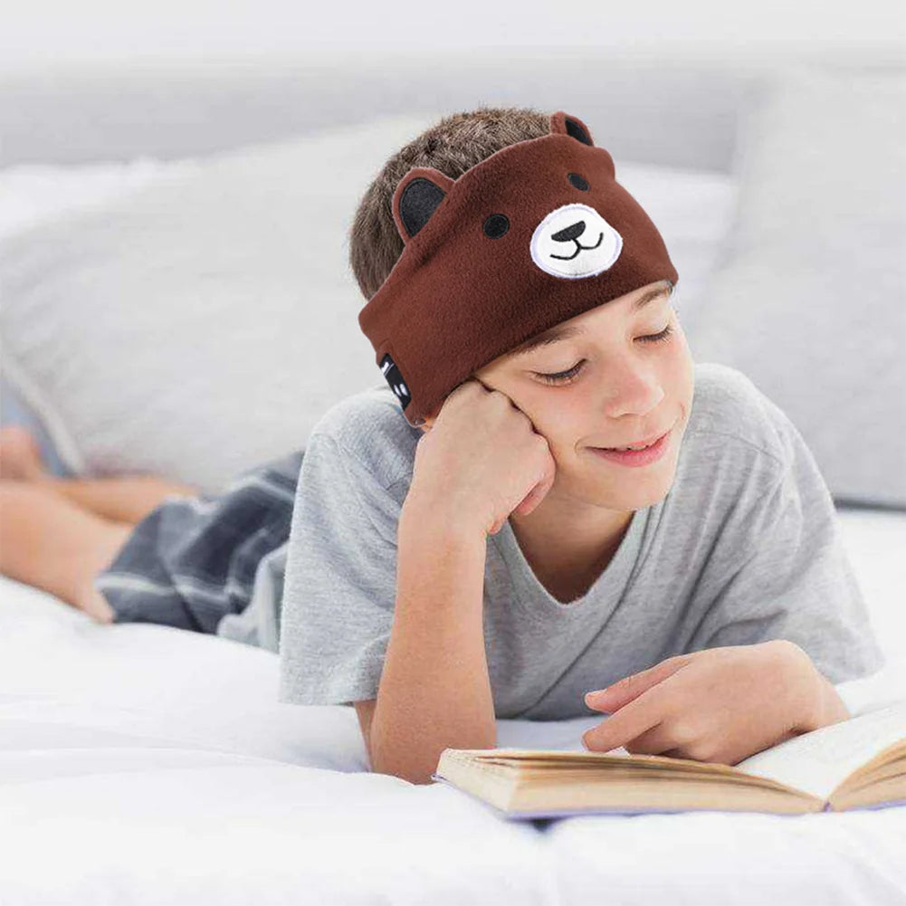 Kids Bluetooth Sleep Mask Headphones – Animal Design BT 5.0