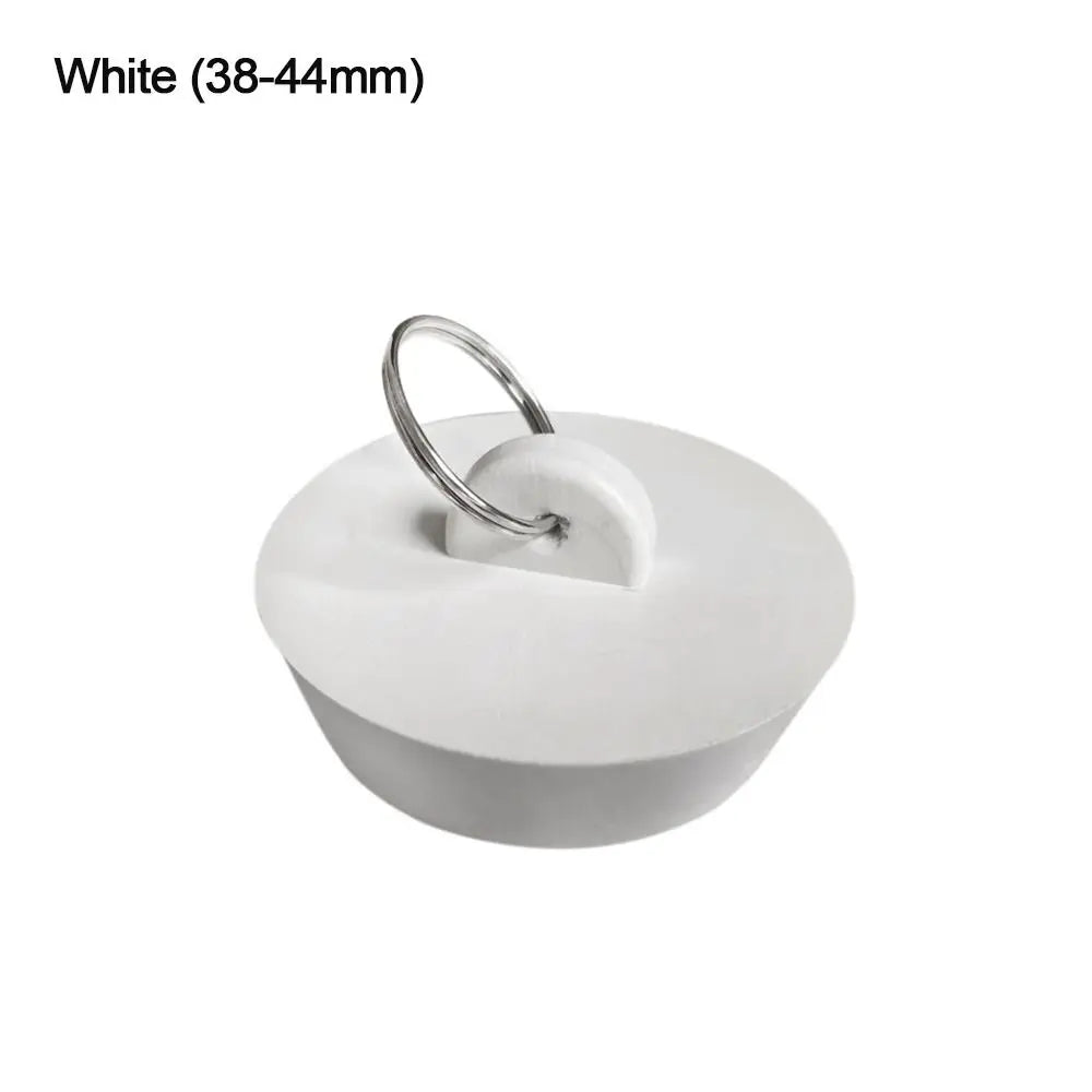 Kitchen Bath Rubber Sink Plug Floor Drain Plug Sink Bathtub Drainage Stopper Laundry Leakage-proof Plug Bathroom Supplies Oasis Select 38-44mm white