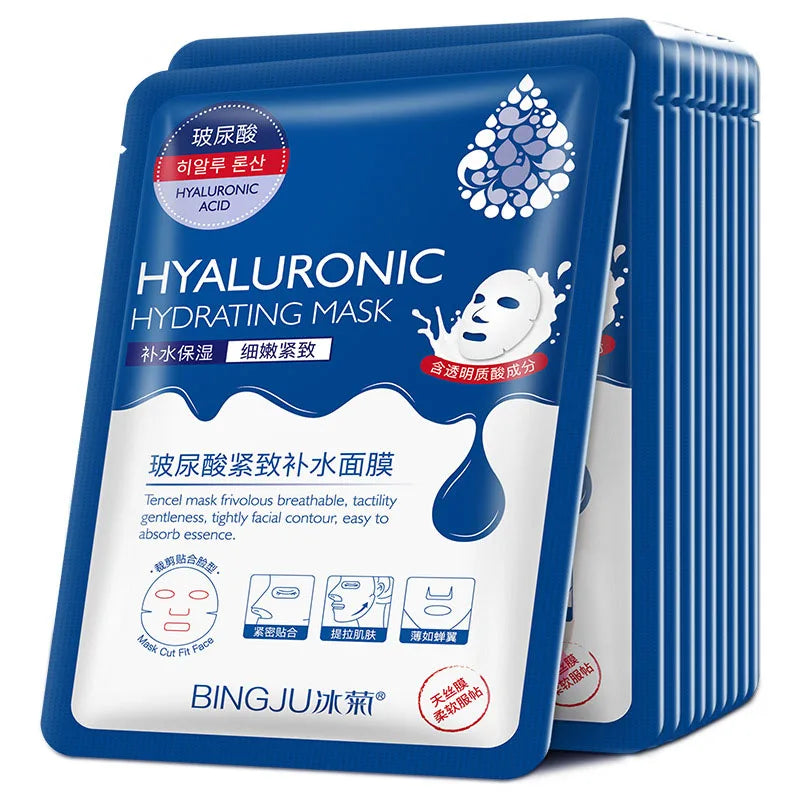 BIOAOUA Hyaluronic Acid Sheet Masks 10-Pack – Hydrate & Pores Hydrating Sheet Mask Oasis Select Default Title