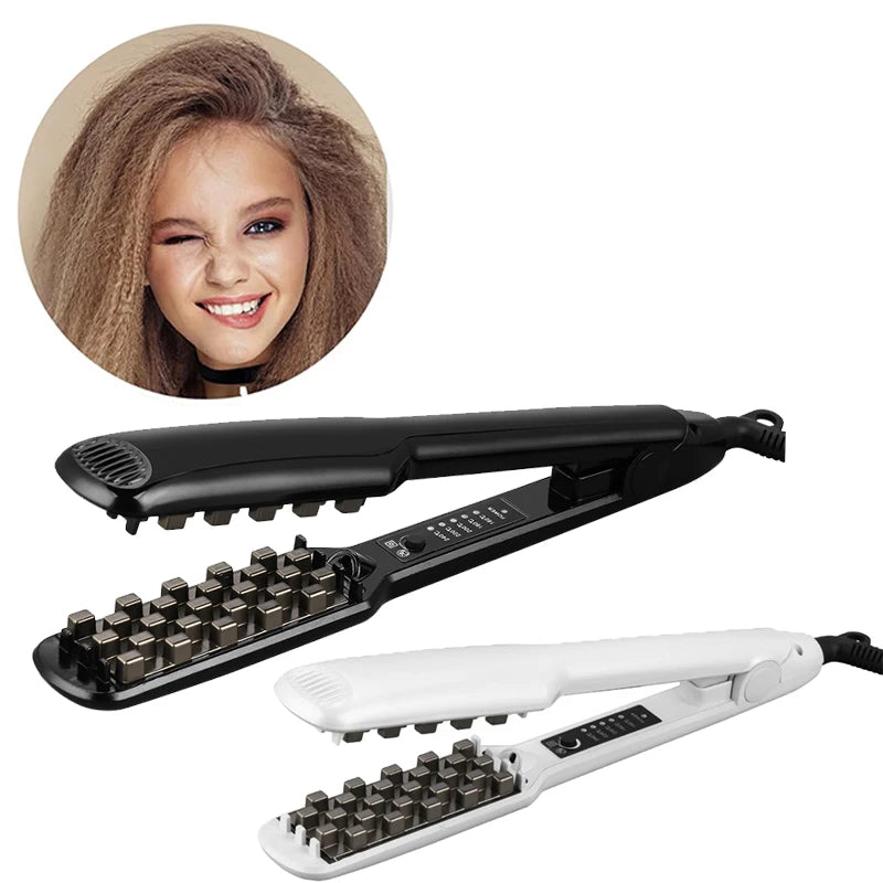 2-in-1 Negative Ion Hair Straightener & Curling Iron | Ceramic