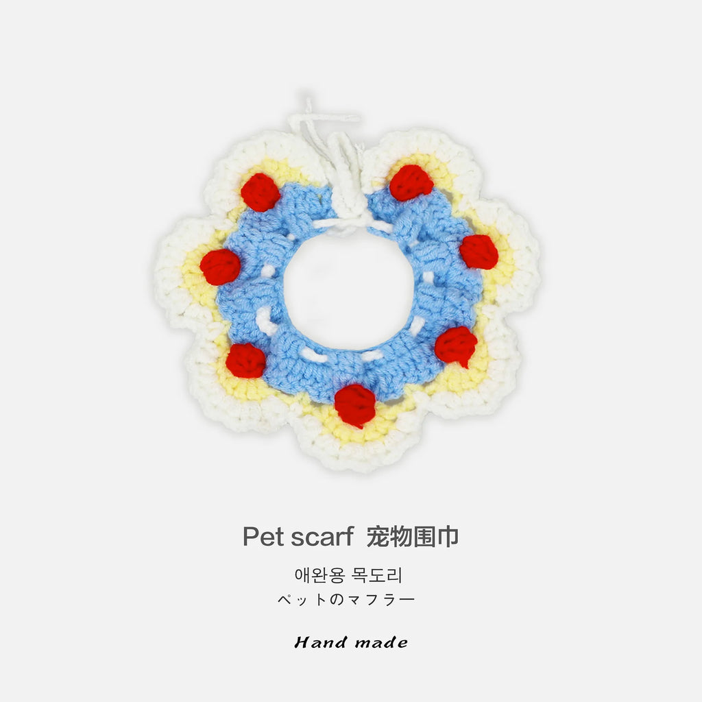 Handmade Cat Collars, Pet Cat, Dog and Rabbit Accessories, Necklaces, Woven Neck Collars, Clothes, Cute Flower Scarves Oasis Select