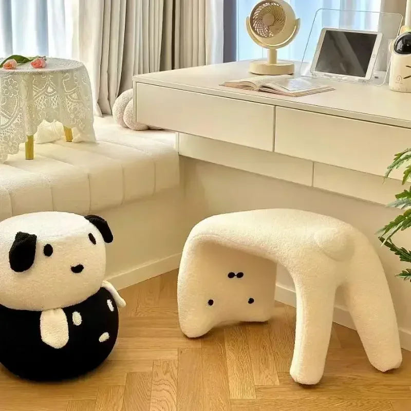Cat Shoe Change Stool Household Door Shoe Stool Entry Small Stool Sitting Stool Low Stool Sofa Hair Stool Dressing Makeup Stool Oasis Select