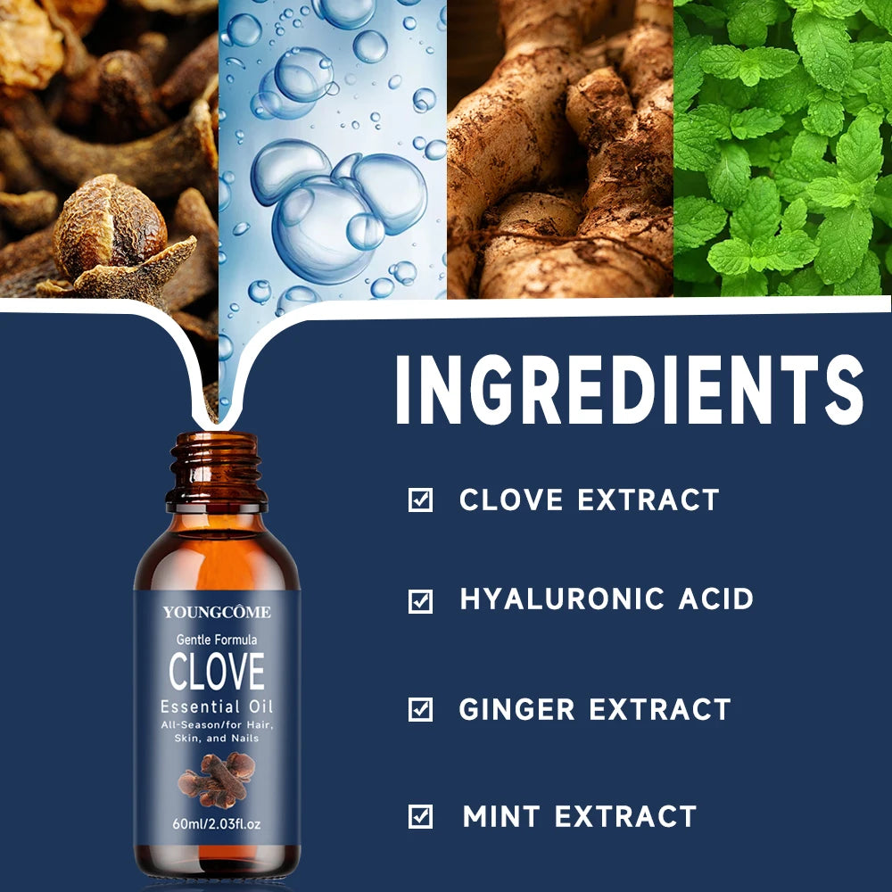 Clove Essential Oil Essential Bottle shine facial care Moisturizing Repair Anti-aging and Natural Organic Aromas Essential Oil Oasis Select
